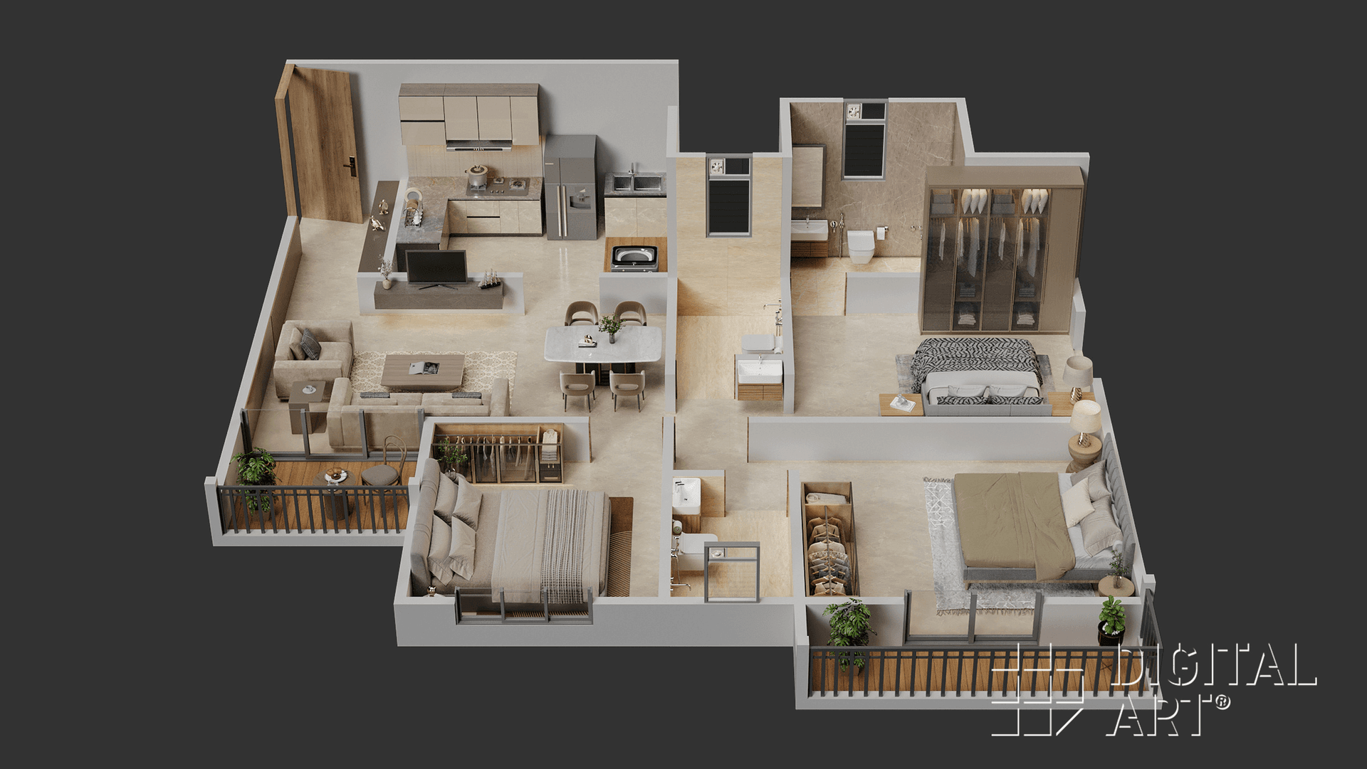 3 BHK Layout